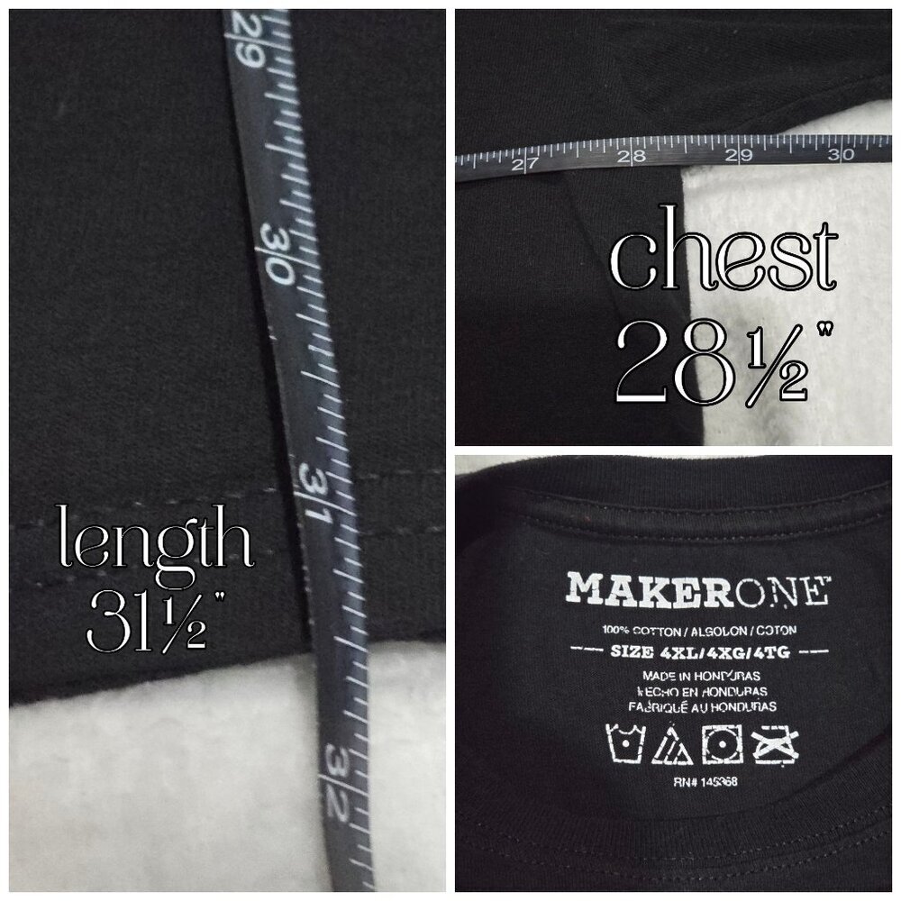 Makerone ✦ Vintage Hellraiser Graphic Tee ✦ Black Cotton Horror Crew Neck 4XL - Picture 4 of 6